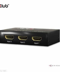 CLUB3D 3 to 1 HDMI 8K60Hz/4K120Hz Switch - Afbeelding 7