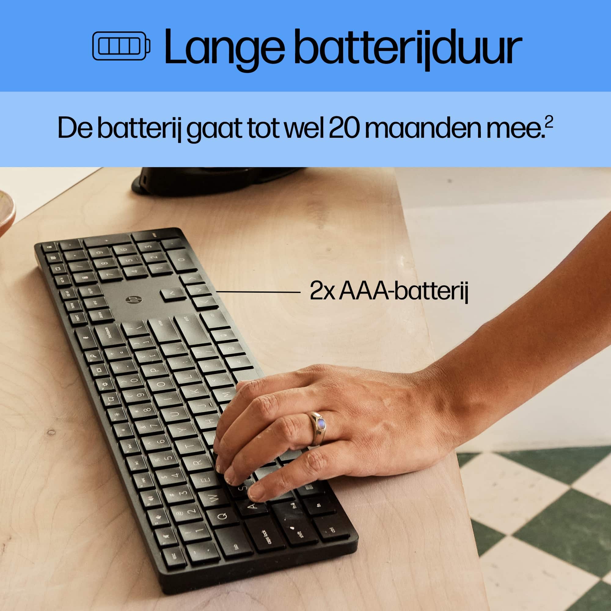 HP 450 programmeerbaar draadloos toetsenbord - Afbeelding 3