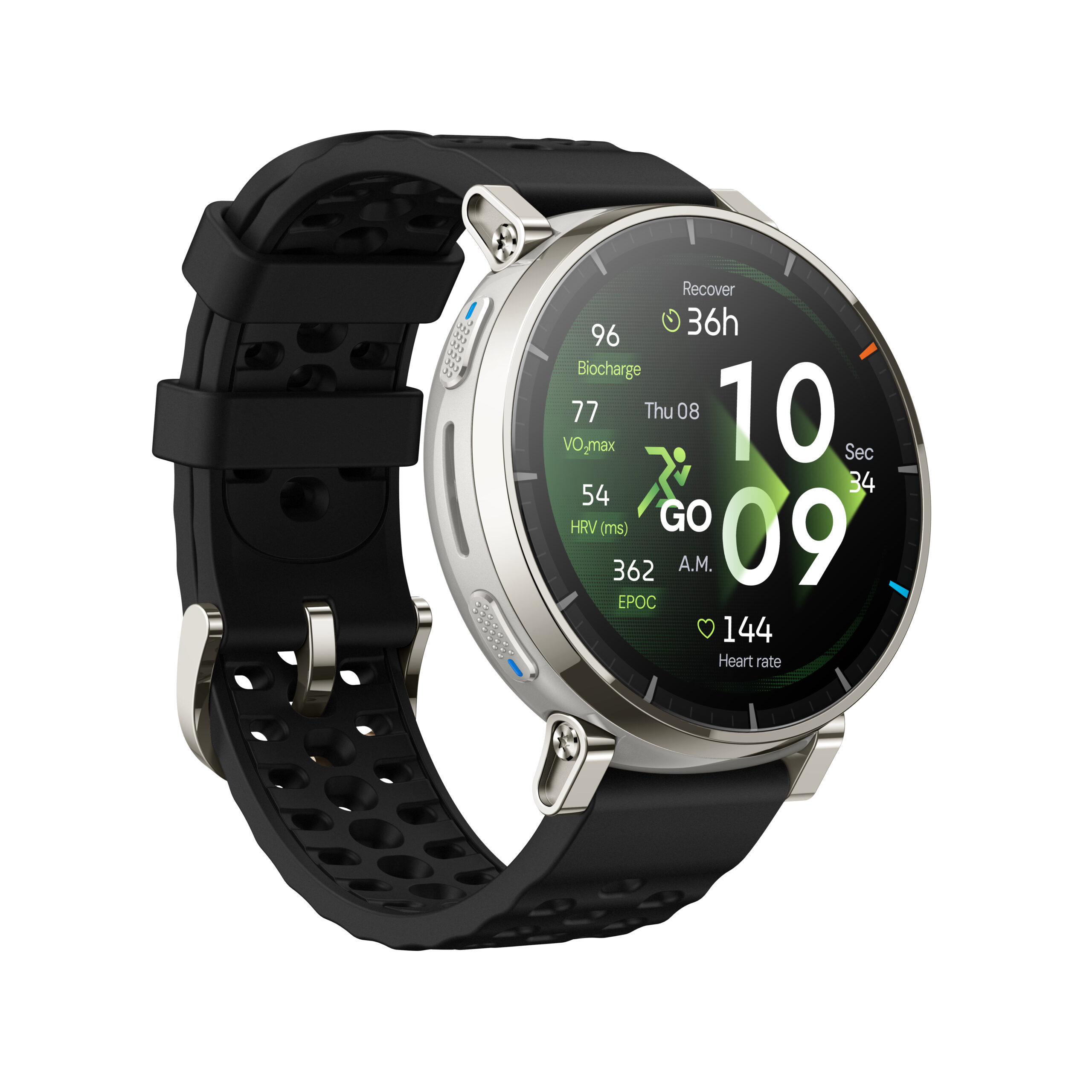 Amazfit Active 3 3,35 cm (1.32") AMOLED Digitaal 466 x 466 Pixels Touchscreen Goud GPS - Afbeelding 5
