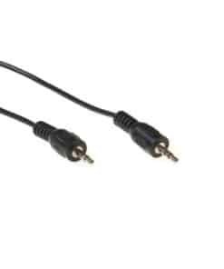 ACT 5 meter audio aansluitkabel 1x 3.5mm stereo jack male - 1x 3.5mm stereo jack male