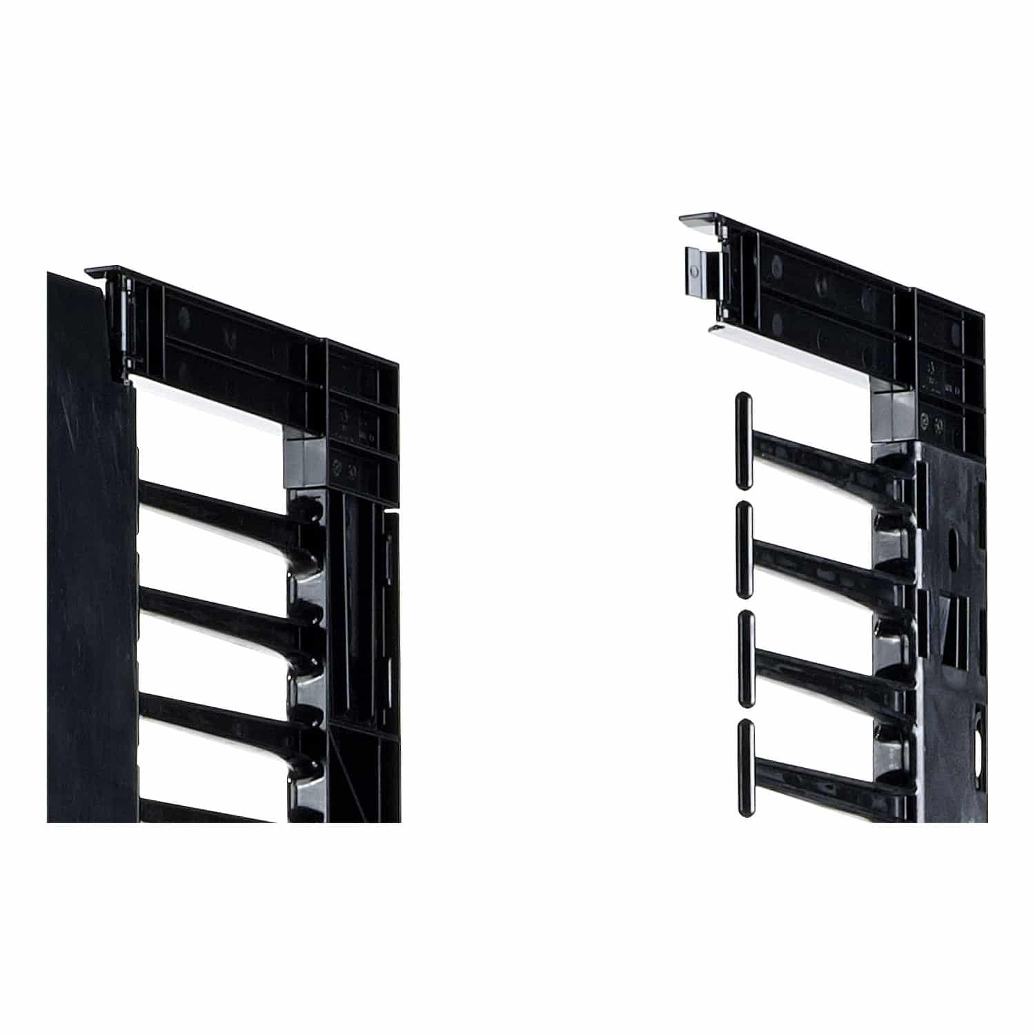 APC Valueline, verticale kabelmanager voor 2 & 4-stijls racks, 84"H X 12"B, dubbelzijdig met deuren - Afbeelding 3