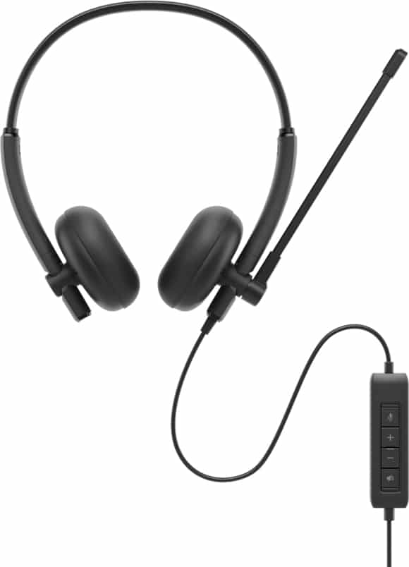 DELL WH125 Headset Bedraad Hoofdband Kantoor/callcenter USB Type-A Zwart - Afbeelding 2