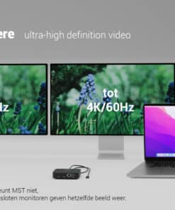 i-tec USB-C Dual HDMI Docking Station with Power Delivery 100 W + Universal Charger 100W - Afbeelding 4