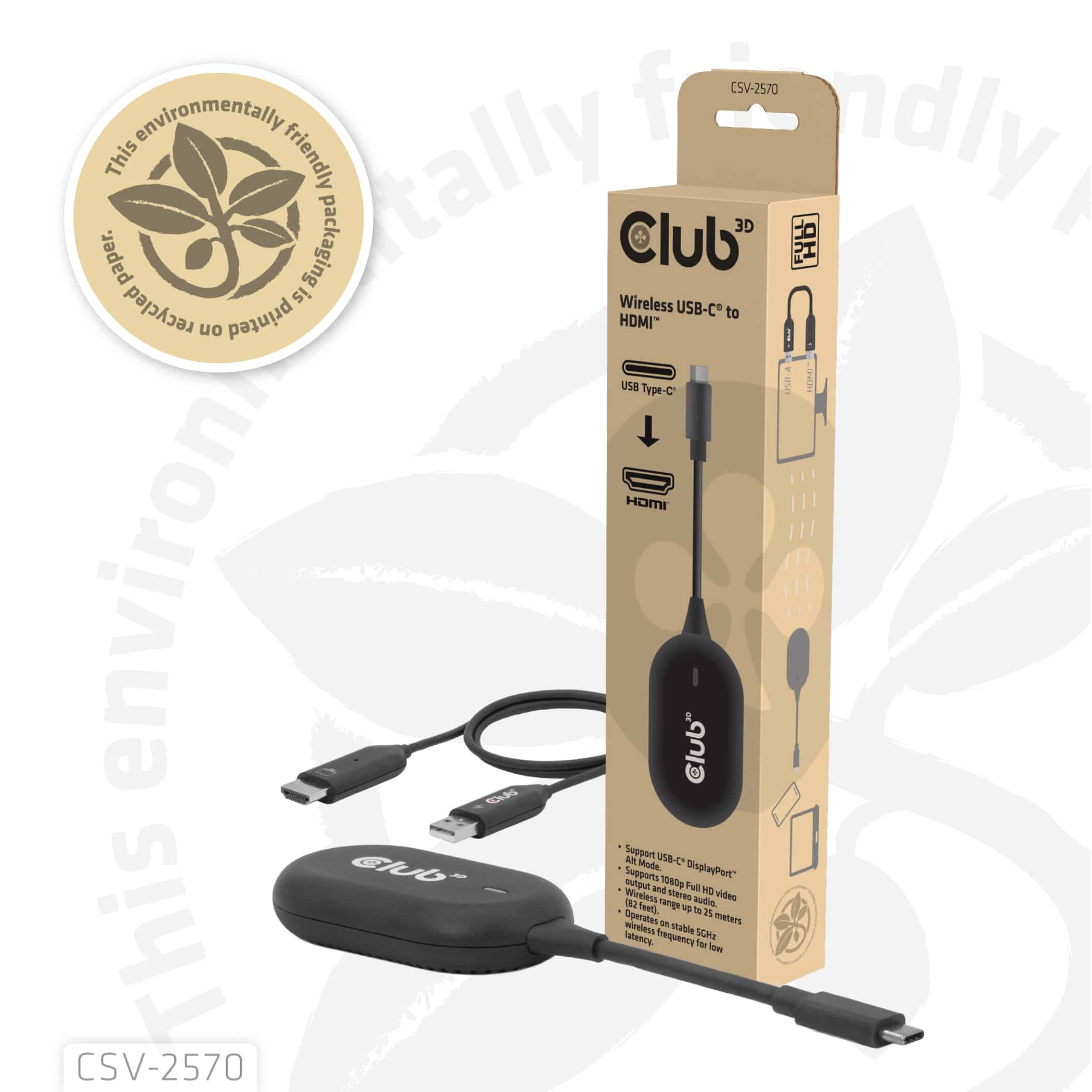 CLUB3D Wireless USB-C to HDMI - Afbeelding 7