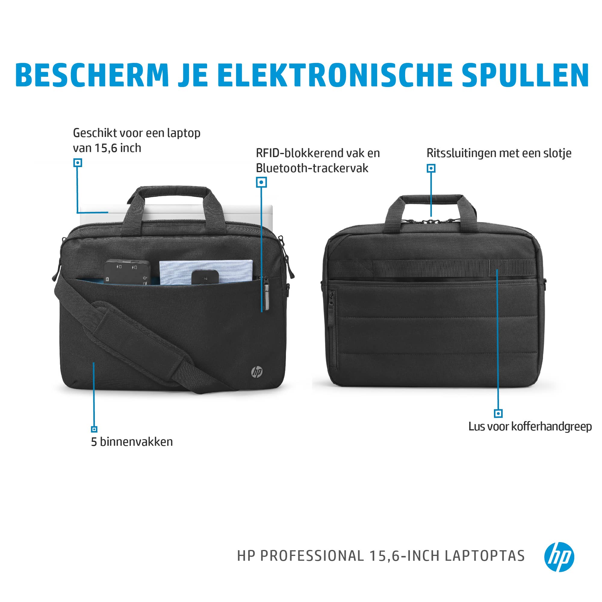 HP Professional 15,6-inch laptoptas - Afbeelding 4