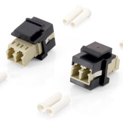 Equip 125570 glasvezeladapter LC/LC 8 stuk(s) Beige, Zwart