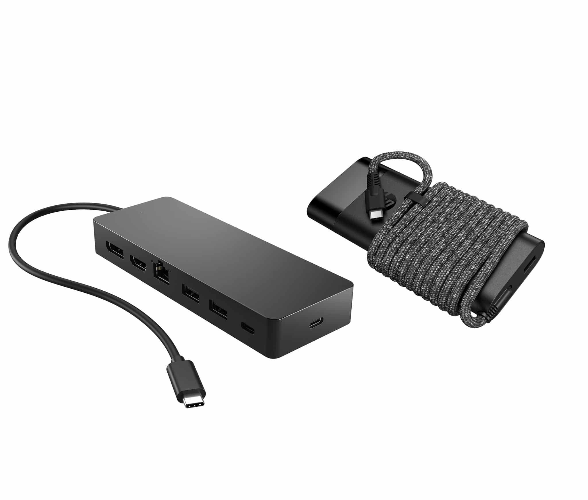 HP Universal USB-C-hub- en laptopladercombinatie - Afbeelding 2