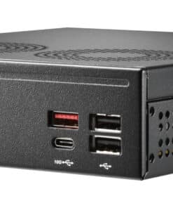 Shuttle Slim PC DH810, S1851, 1x HDMI (2.1), 1x DP, 1x USB-C (DP), 1x 2.5", 2x M.2, 2x LAN (Intel 1G + 2.5G), 2x COM, 24/7 permanent gebruik, incl. VESA Barebone - Afbeelding 2
