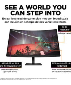 OMEN by HP 31,5 inch QHD 165 Hz Curved gaming monitor - OMEN 32c - Afbeelding 4