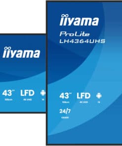 iiyama LH4364UHS-B1AG beeldkrant Digitale signage flatscreen 109,2 cm (43") LED Wifi 500 cd/m² 4K Ultra HD Zwart Type processor Android 24/7 - Afbeelding 5
