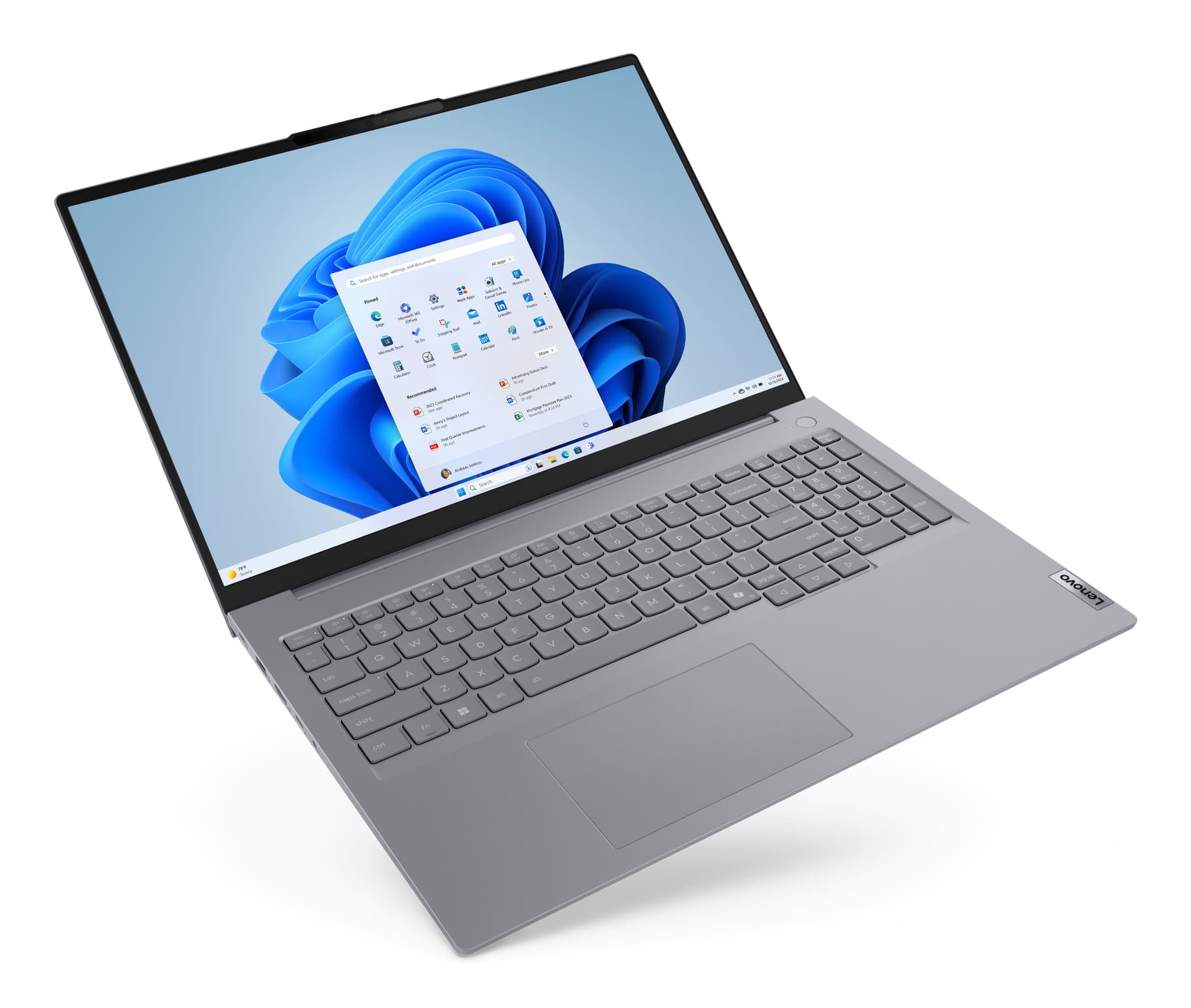 Lenovo ThinkBook 16 G8 IRL Intel Core i5-13420H Laptop 40,6 cm (16") WUXGA 16 GB DDR5-SDRAM 512 GB SSD Wi-Fi 6E (802.11ax) Windows 11 Pro Engels Grijs - Afbeelding 7