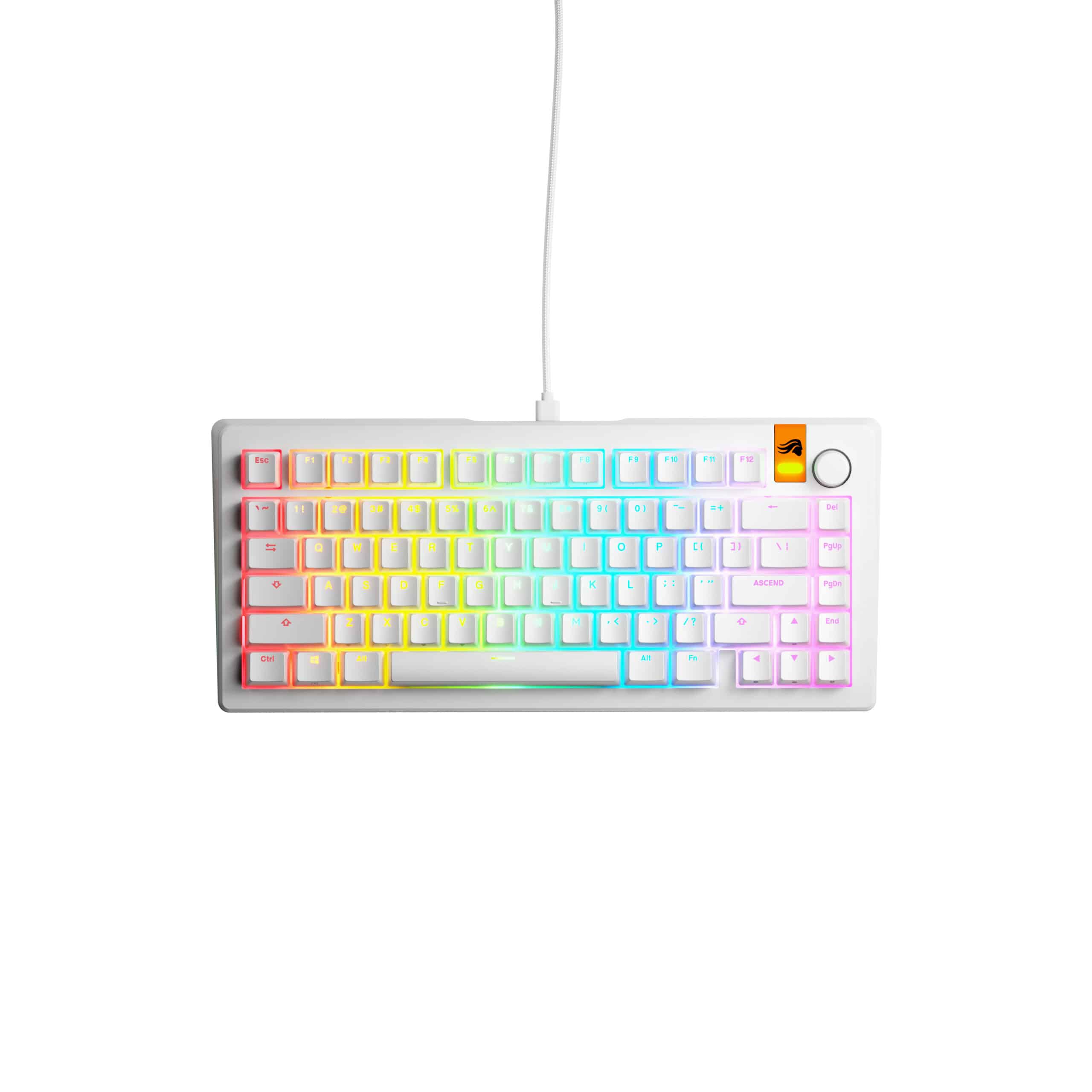 Glorious Gaming GMMK 3 HE 75% Prebuilt toetsenbord Gamen USB QWERTY Amerikaans Engels Wit - Afbeelding 2