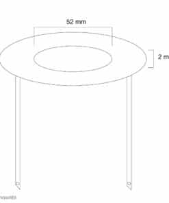Neomounts FPMA-CRW5 Afdekrozet - diam. 52 mm