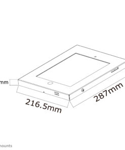 Neomounts IPAD2N-UN20BLACK Tablet muurbeugel 9.7" - vergrendelbaar