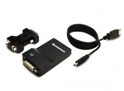 Lenovo USB 3.0 - DVI/VGA USB grafische adapter 2048 x 1152 Pixels Zwart - Afbeelding 4