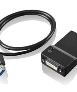 Lenovo USB 3.0 - DVI/VGA USB grafische adapter 2048 x 1152 Pixels Zwart - Afbeelding 3