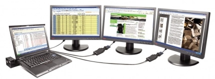 Lenovo USB 3.0 - DVI/VGA USB grafische adapter 2048 x 1152 Pixels Zwart - Afbeelding 2