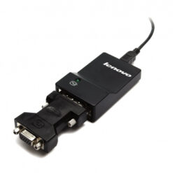 Lenovo USB 3.0 - DVI/VGA USB grafische adapter 2048 x 1152 Pixels Zwart