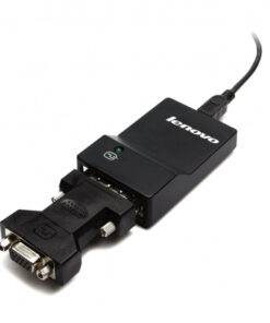 Lenovo USB 3.0 - DVI/VGA USB grafische adapter 2048 x 1152 Pixels Zwart