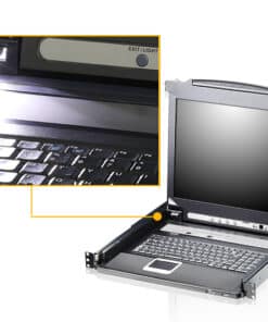 ATEN CL5708M rack console 43,2 cm (17") Zwart 1U - Afbeelding 2