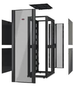 APC NetShelter SX 42U 600mm(b) x 1070mm(d) 19" IT rack, behuizing zonder deuren, zwart