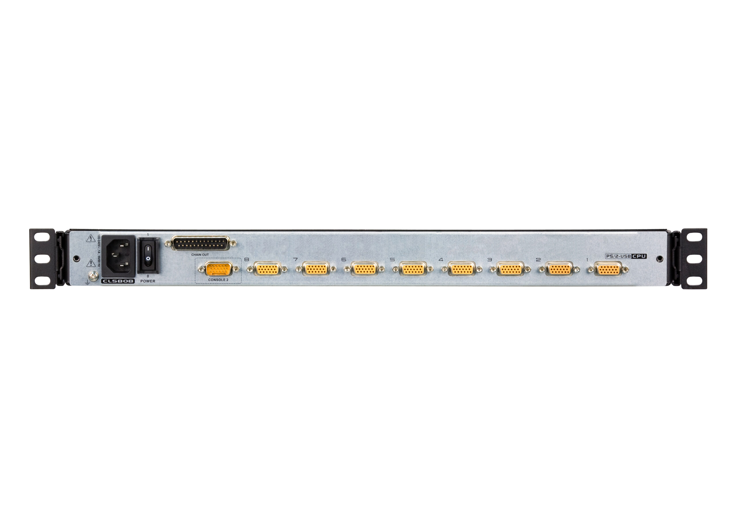 ATEN 8-Poorts PS/2-USB VGA Dubbelvoudige Rail LCD KVM Schakelaar met Ketenverbinding Poort en USB Randapparatuur Ondersteuning - Afbeelding 2