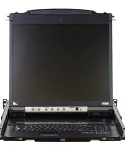 ATEN CL5808N rack console 48,3 cm (19") 1280 x 1024 Pixels Metaal, Kunststof Zwart 1U - Afbeelding 3