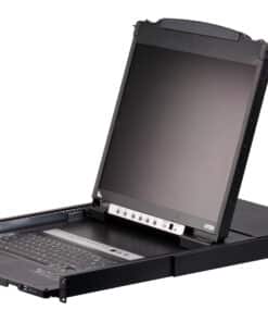 ATEN CL5808N rack console 48,3 cm (19") 1280 x 1024 Pixels Metaal, Kunststof Zwart 1U