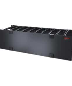 APC Horizontale kabelgeleider, 3U x 15 cm diep, enkelzijdig met afdekplaat