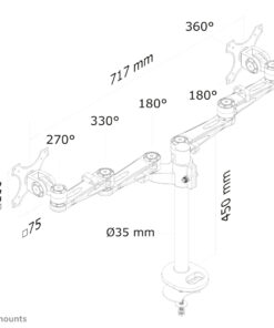 Neomounts FPMA-D935DG Monitorarm 10-27"