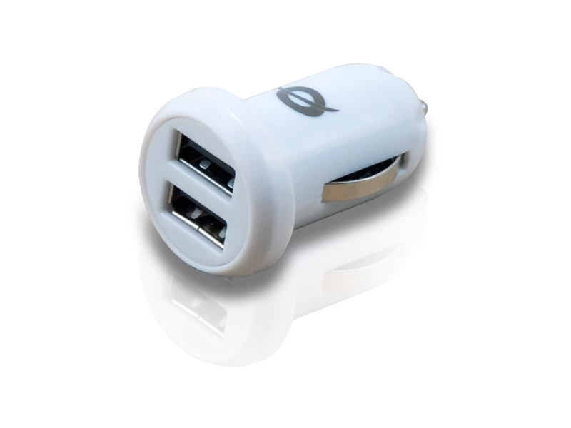 Conceptronic CUSBCAR2ASET oplader voor mobiele apparatuur MP3, MP4, Smartphone, Tablet Wit Sigarettenaansteker Auto - Afbeelding 2