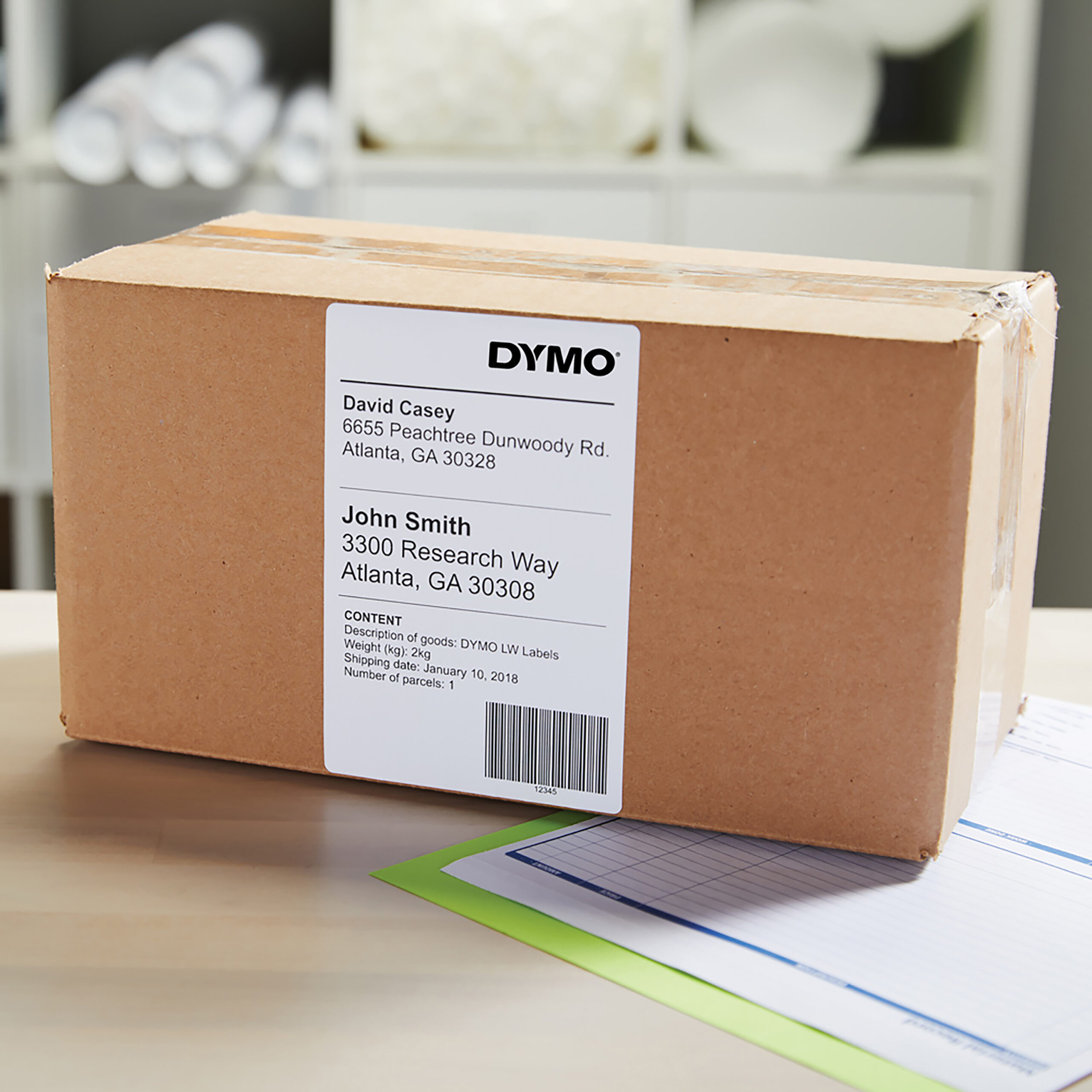 DYMO originele LabelWriter verzendetiketten, extra groot | 104 mm x 159 mm | 220 zelfklevende labels | Geschikt voor de 4XL/5XL LabelWriter labelprinters | Gemaakt in Europa - Afbeelding 2
