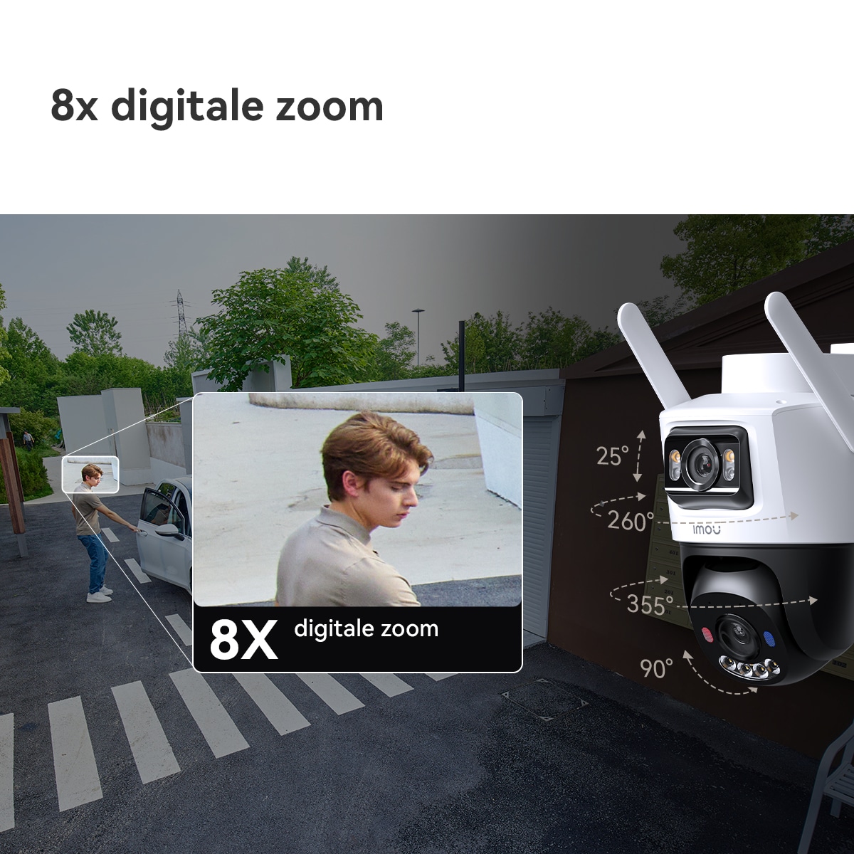 Imou AOV Dual 5MP + 5MP Turret IP-beveiligingscamera Buiten 2880 x 1620 Pixels Muur - Afbeelding 8