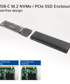ACT USB-C M.2 NVMe / PCIe SSD Behuizing, tool-free - Afbeelding 5