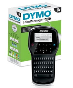 DYMO LabelManager 280-labelmaker | Oplaadbare, draagbare labelprinter met AZERTY-toetsenbord | Inclusief zwart-wit D1-labeltape (12 mm) | Voor thuis en op kantoor - Afbeelding 2