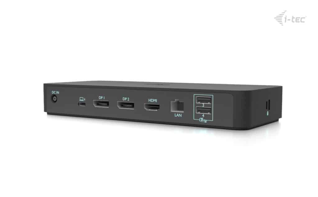 i-tec C31INTGTRI4KDOCPDCH laptop dock & poortreplicator Bedraad USB 3.2 Gen 1 (3.1 Gen 1) Type-C Zwart - Afbeelding 3