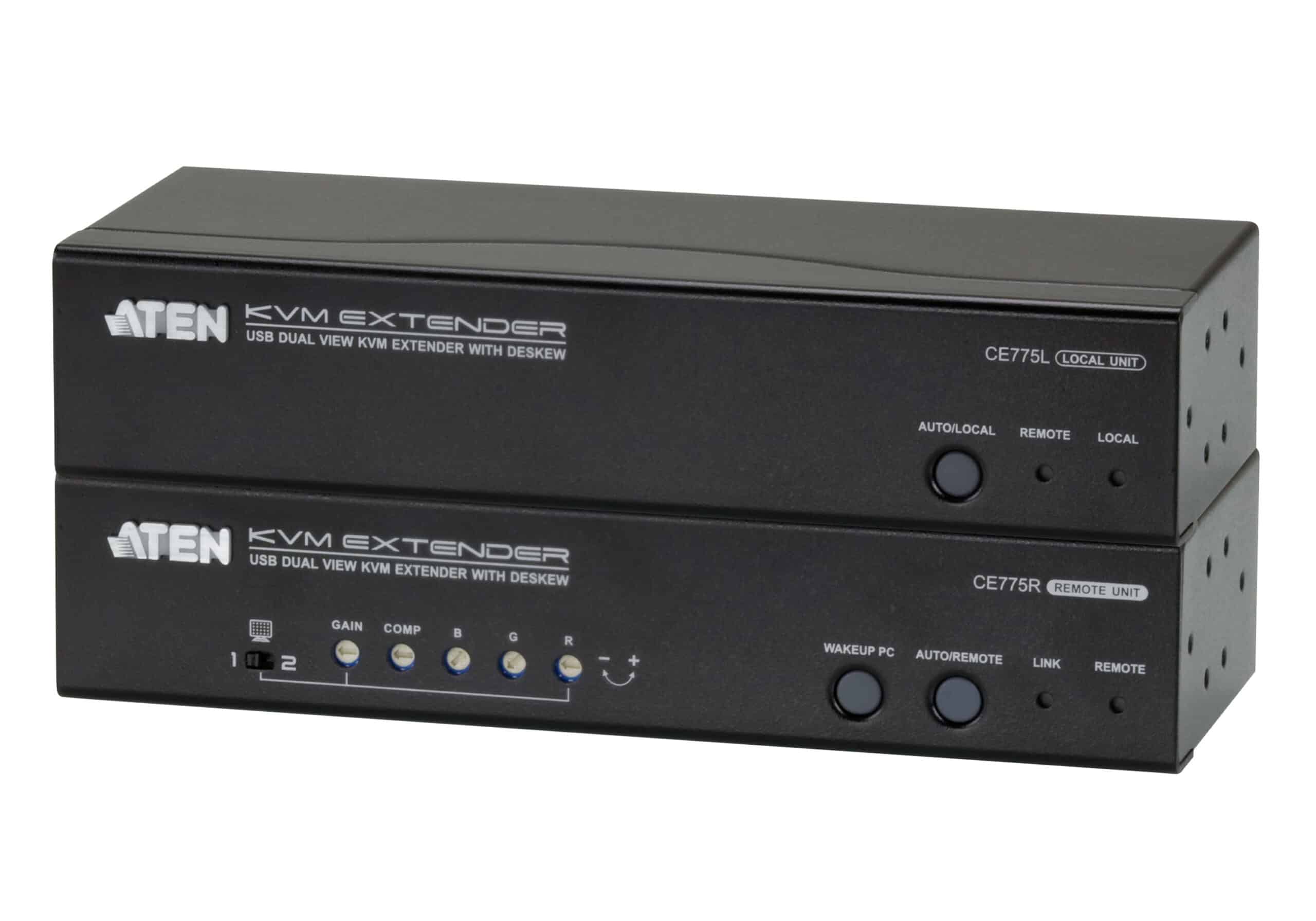 ATEN CE775 audio/video extender AV-zender & ontvanger Zwart