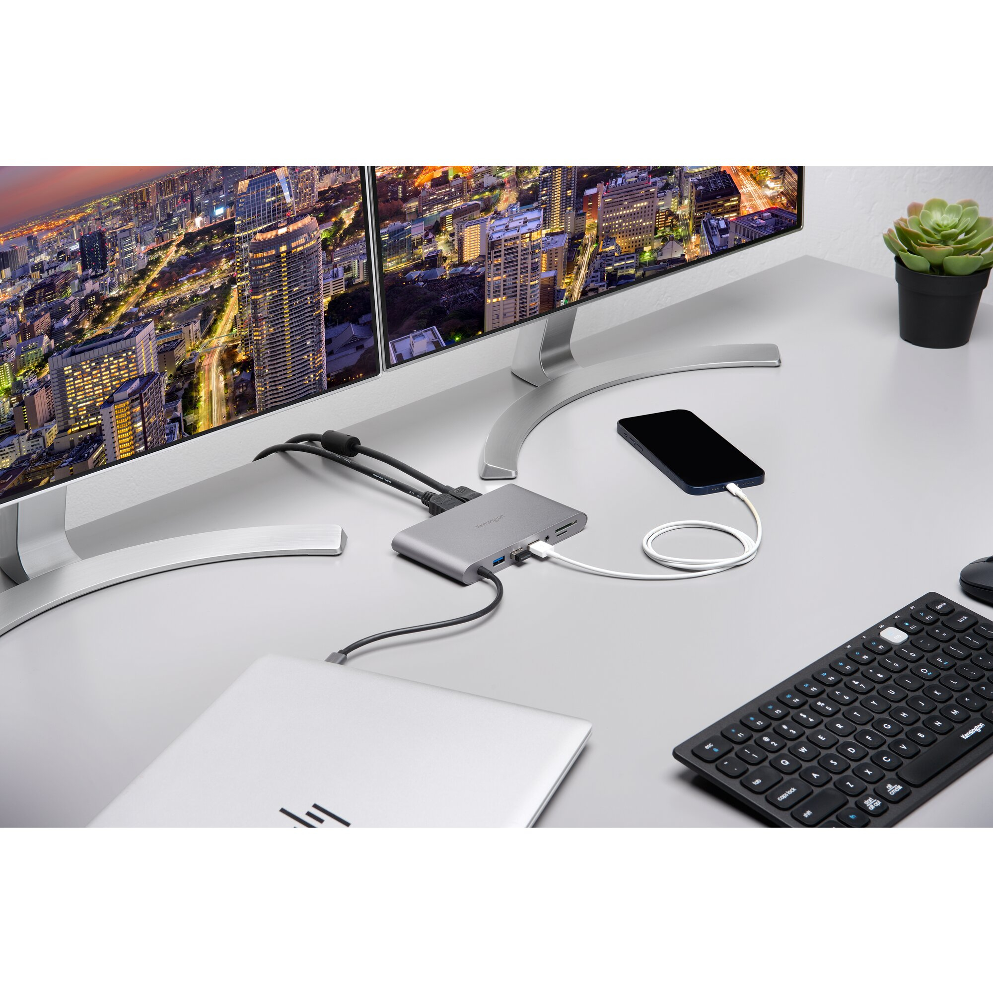 Kensington UH1440P USB-C 5Gbps Dual Video Driverless Mobile Dock – 85W Pass-Through Power – DP/HDMI/VGA - Afbeelding 8