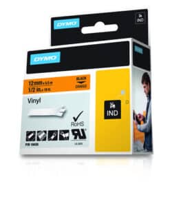 DYMO 18435 labelprinter-tape Zwart op oranje - Afbeelding 2