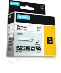 DYMO 18444 labelprinter-tape Zwart op wit - Afbeelding 3