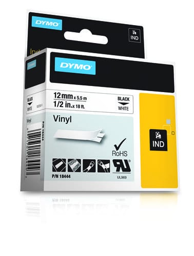 DYMO 18444 labelprinter-tape Zwart op wit - Afbeelding 3