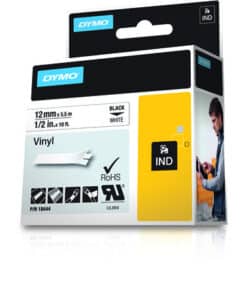 DYMO 18444 labelprinter-tape Zwart op wit - Afbeelding 2