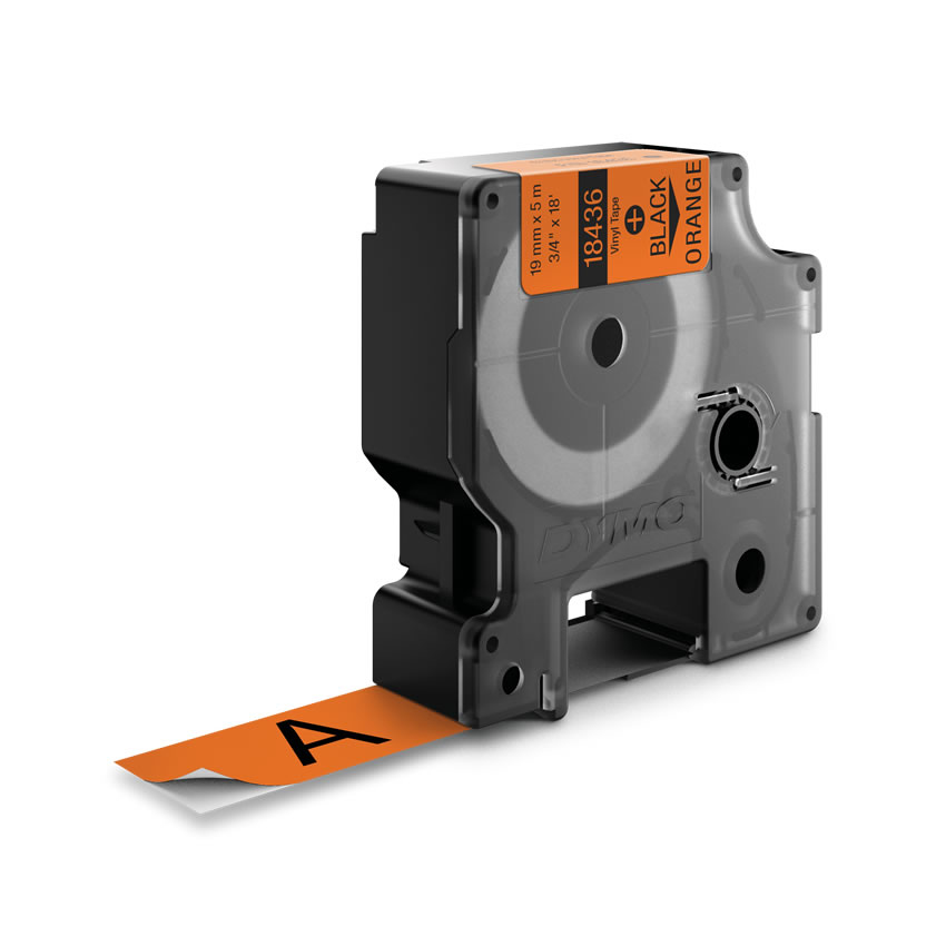 DYMO 18436 labelprinter-tape Zwart op oranje - Afbeelding 3