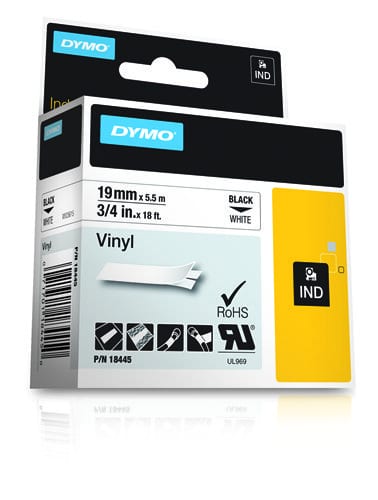 DYMO 18445 labelprinter-tape Zwart op wit - Afbeelding 3