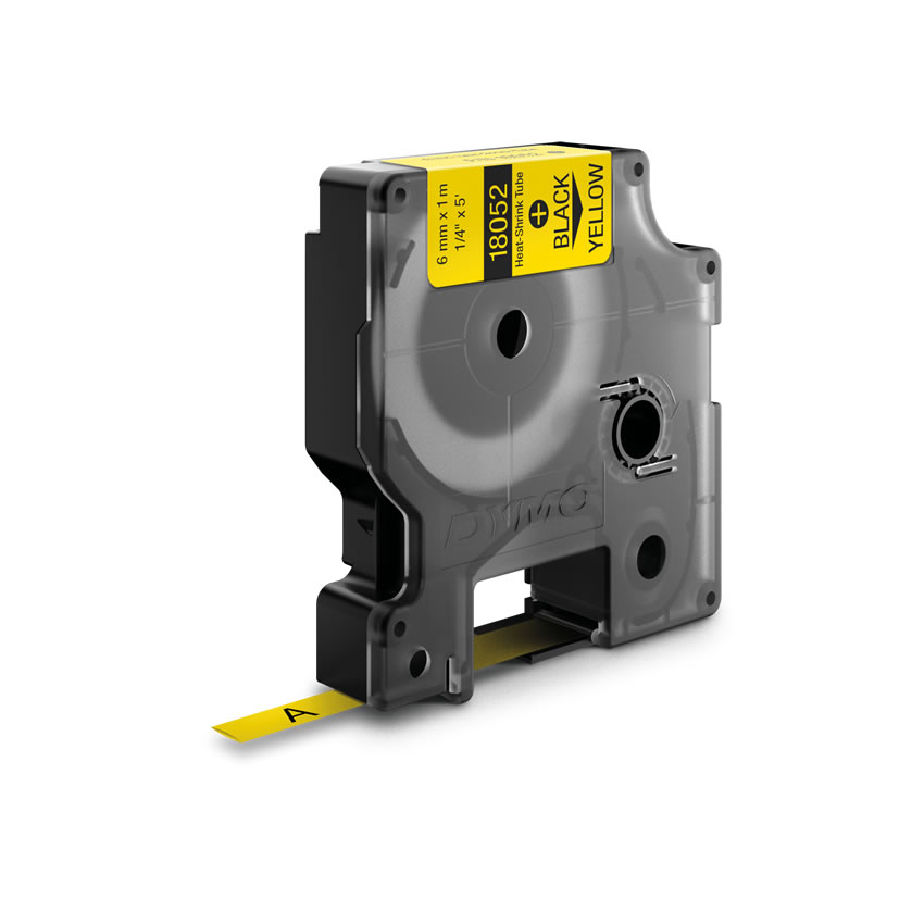 DYMO 18052 labelprinter-tape Zwart op geel