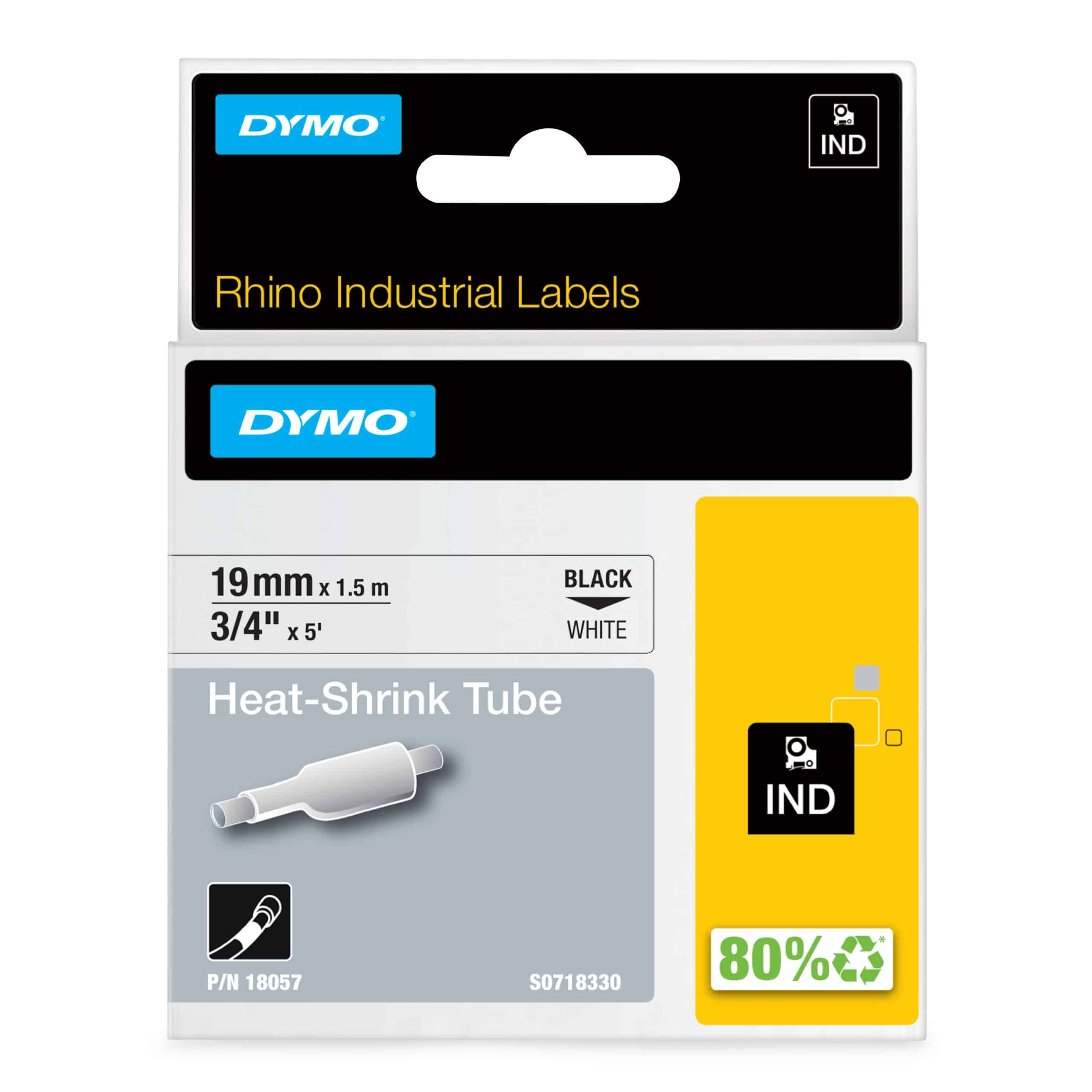 DYMO 18057 labelprinter-tape Zwart op wit - Afbeelding 2