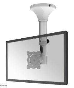Neomounts FPMA-C025SILVER Monitor/TV-beugel plafond 10-30" - h 37-47 cm - kantelbaar