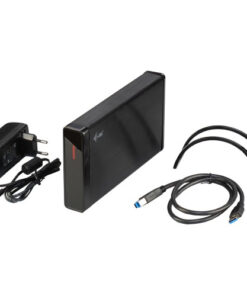 i-tec MYSAFE35U401 behuizing voor opslagstations HDD-behuizing Zwart, Metallic 3.5" - Afbeelding 3
