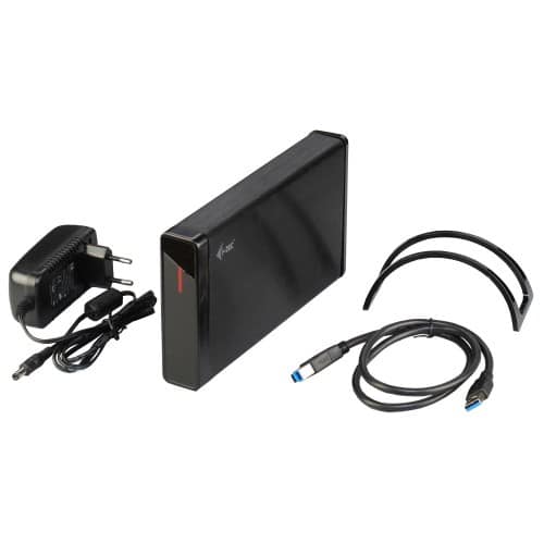 i-tec MYSAFE35U401 behuizing voor opslagstations HDD-behuizing Zwart, Metallic 3.5" - Afbeelding 3