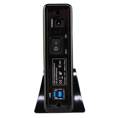 i-tec MYSAFE35U401 behuizing voor opslagstations HDD-behuizing Zwart, Metallic 3.5" - Afbeelding 2